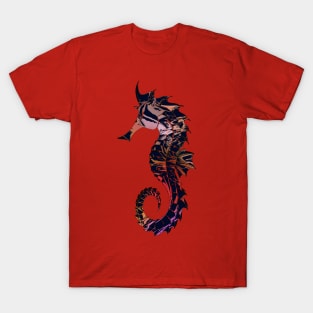 Art Seahorse, nautical tribal symbol print T-Shirt